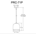 DAINOLITE, PATRICE HANGING PENDANT, PENDANT LIGHT