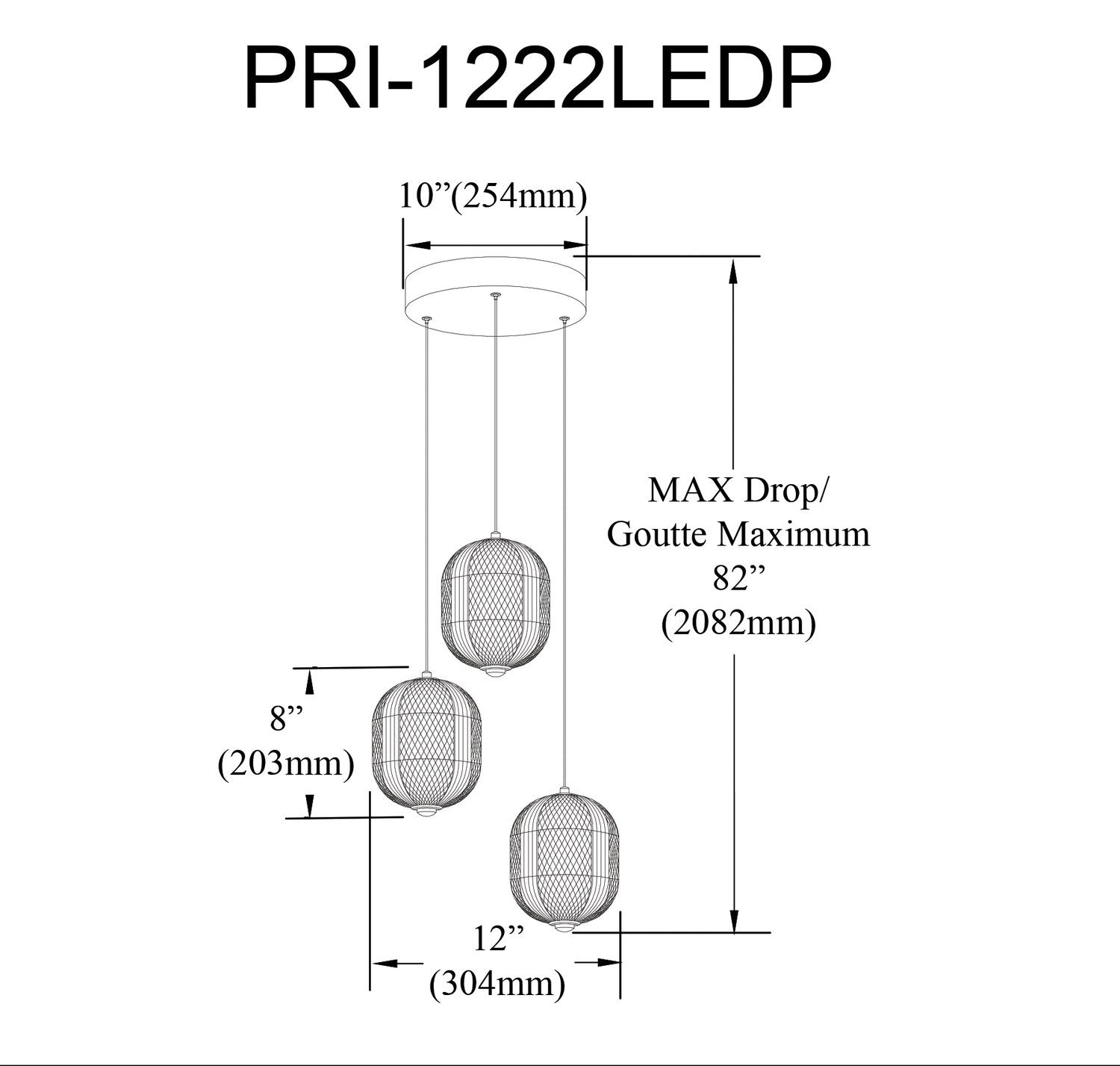 DAINOLITE, PERI HANGING PENDANT, PENDANT LIGHT