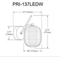 DAINOLITE LTD. PRI-137LEDW-MB 714dc20b-ad85-4c91-b215-9a304938d3a8