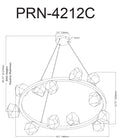 DAINOLITE, PEARLENE HANGING CHANDELIER, CHANDELIER LIGHT