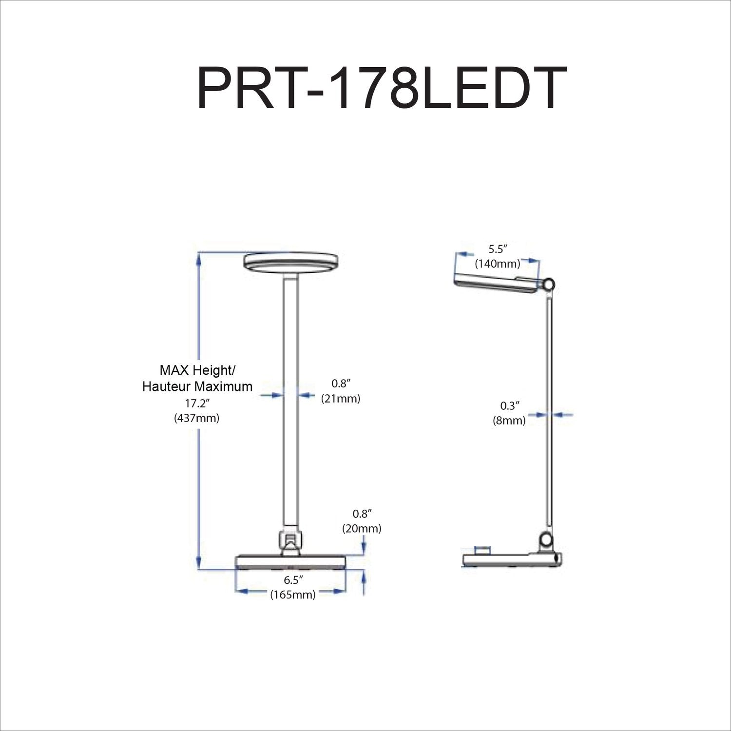 DAINOLITE PRESCOTT TABLE TASK - Task