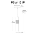 DAINOLITE, PASSWELL HANGING PENDANT, PENDANT LIGHT