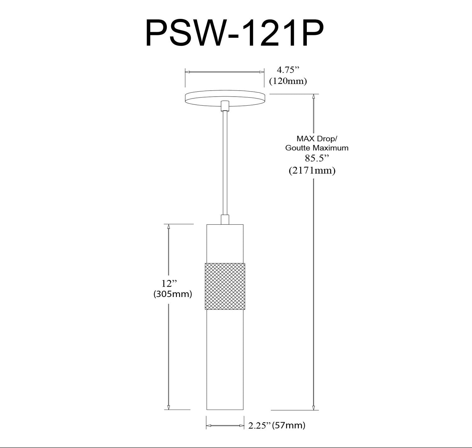 DAINOLITE, PASSWELL HANGING PENDANT, PENDANT LIGHT