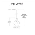 DAINOLITE, PETALITE HANGING PENDANT, PENDANT LIGHT