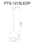 DAINOLITE, PICOTAS HANGING PENDANT, PENDANT LIGHT