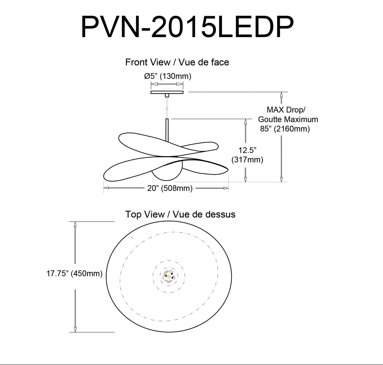 DAINOLITE, PAVEN HANGING PENDANT, PENDANT LIGHT