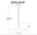 DAINOLITE, QUENTIN HANGING PENDANT, PENDANT LIGHT