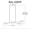 DAINOLITE, RALEIGH HANGING PENDANT, PENDANT LIGHT