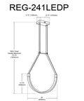 DAINOLITE, REGAN HANGING PENDANT, PENDANT LIGHT