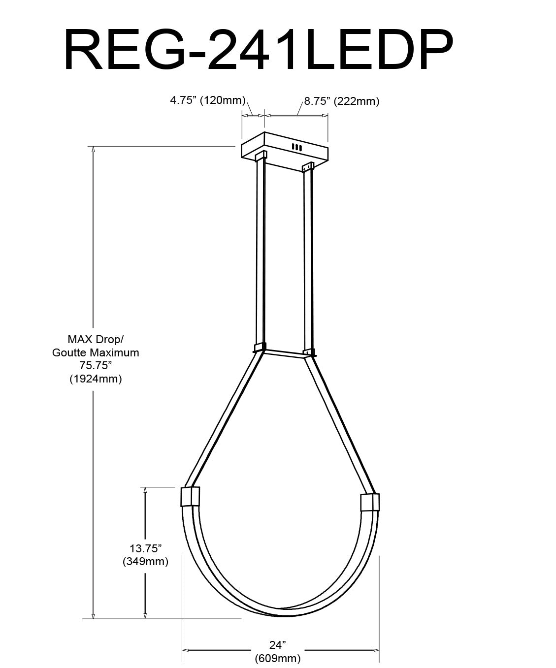 DAINOLITE, REGAN HANGING PENDANT, PENDANT LIGHT