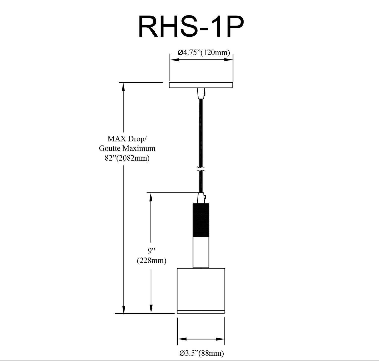 DAINOLITE LTD. RHS-1P-MB-AGB 7e059bfe-27b5-4f4c-934c-4c6b3a53fbd2