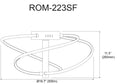 DAINOLITE, ROMY CEILING SEMI FLUSH, SEMI FLUSH MOUNT LIGHT