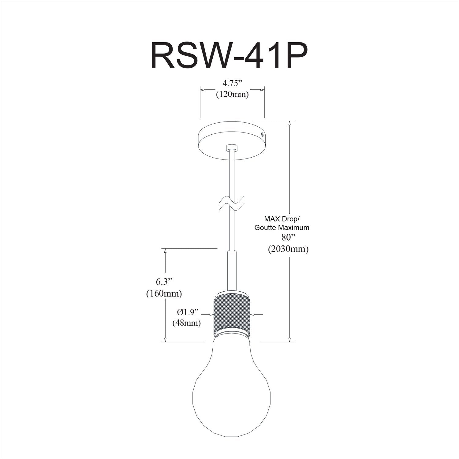 DAINOLITE, ROSWELL HANGING PENDANT, PENDANT LIGHT