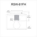 DAINOLITE, ROSWELL CEILING FLUSH, FLUSH MOUNT CEILING LIGHTS
