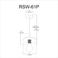 DAINOLITE, ROSWELL HANGING PENDANT, PENDANT LIGHT