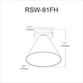 DAINOLITE, ROSWELL CEILING FLUSH, FLUSH MOUNT CEILING LIGHTS