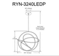DAINOLITE, RAELYNN HANGING PENDANT, PENDANT LIGHT