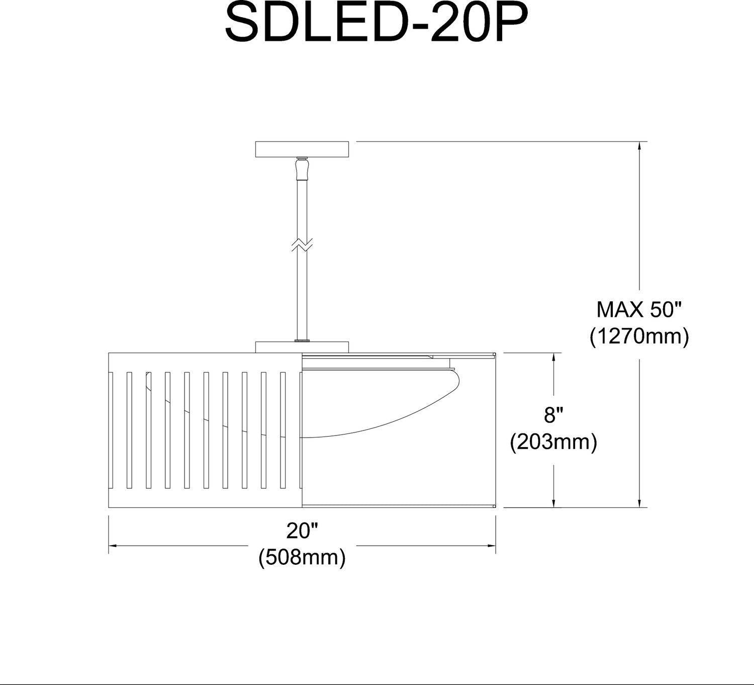DAINOLITE, SLIT DRUM HANGING PENDANT, PENDANT LIGHT