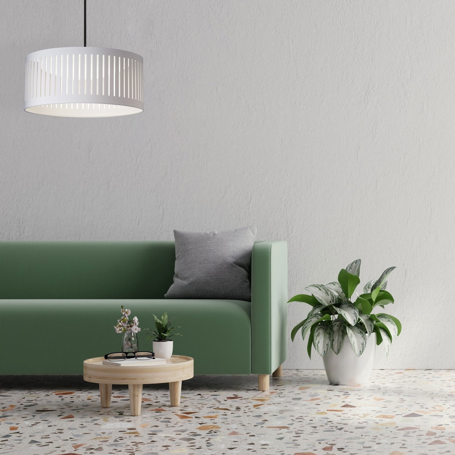 DAINOLITE, SLIT DRUM HANGING PENDANT, PENDANT LIGHT