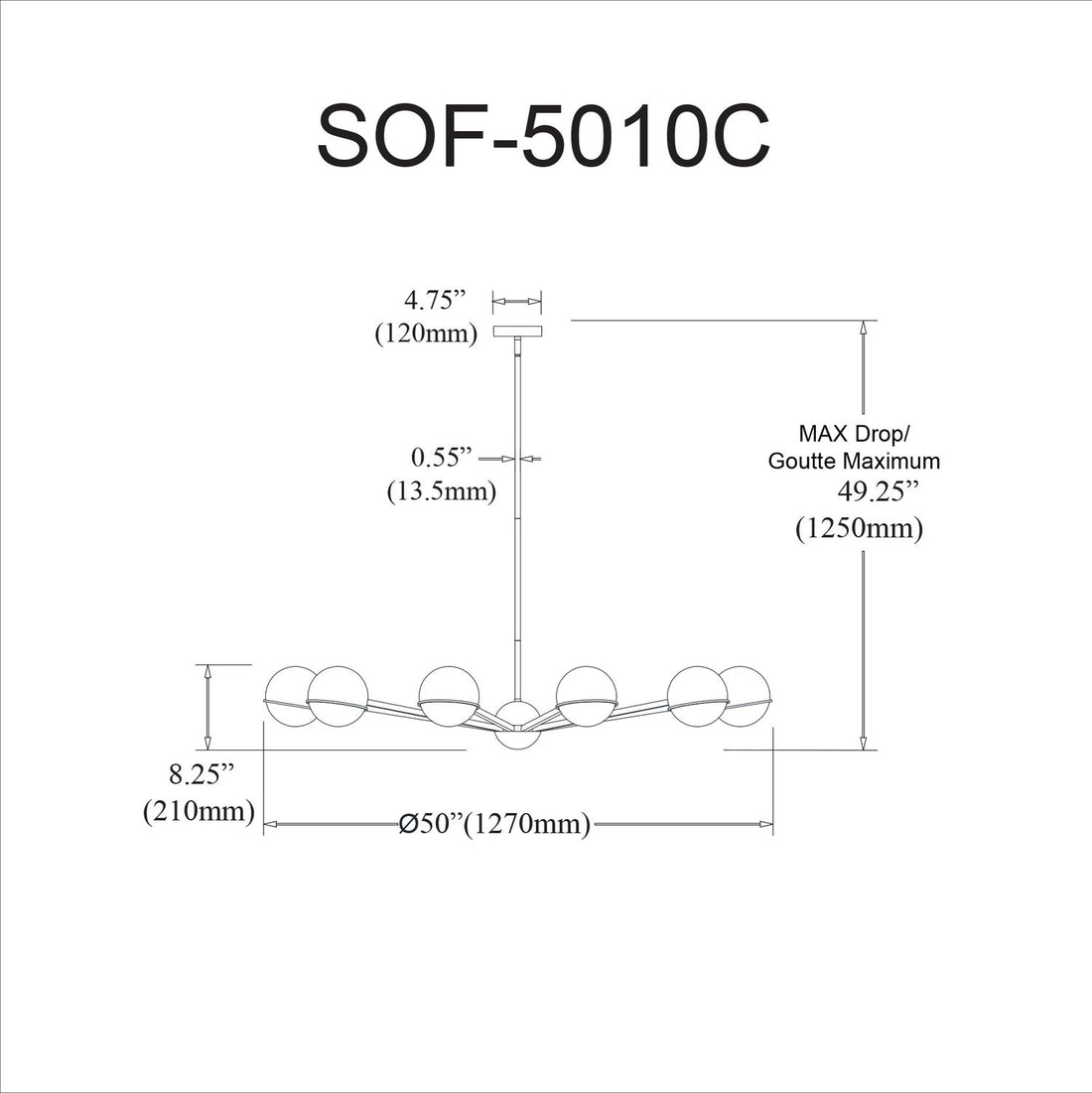 DAINOLITE, SOFIA HANGING CHANDELIER, CHANDELIER LIGHT