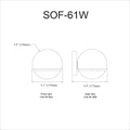 DAINOLITE, SOFIA WALL DECORATIVE, WALL SCONCES
