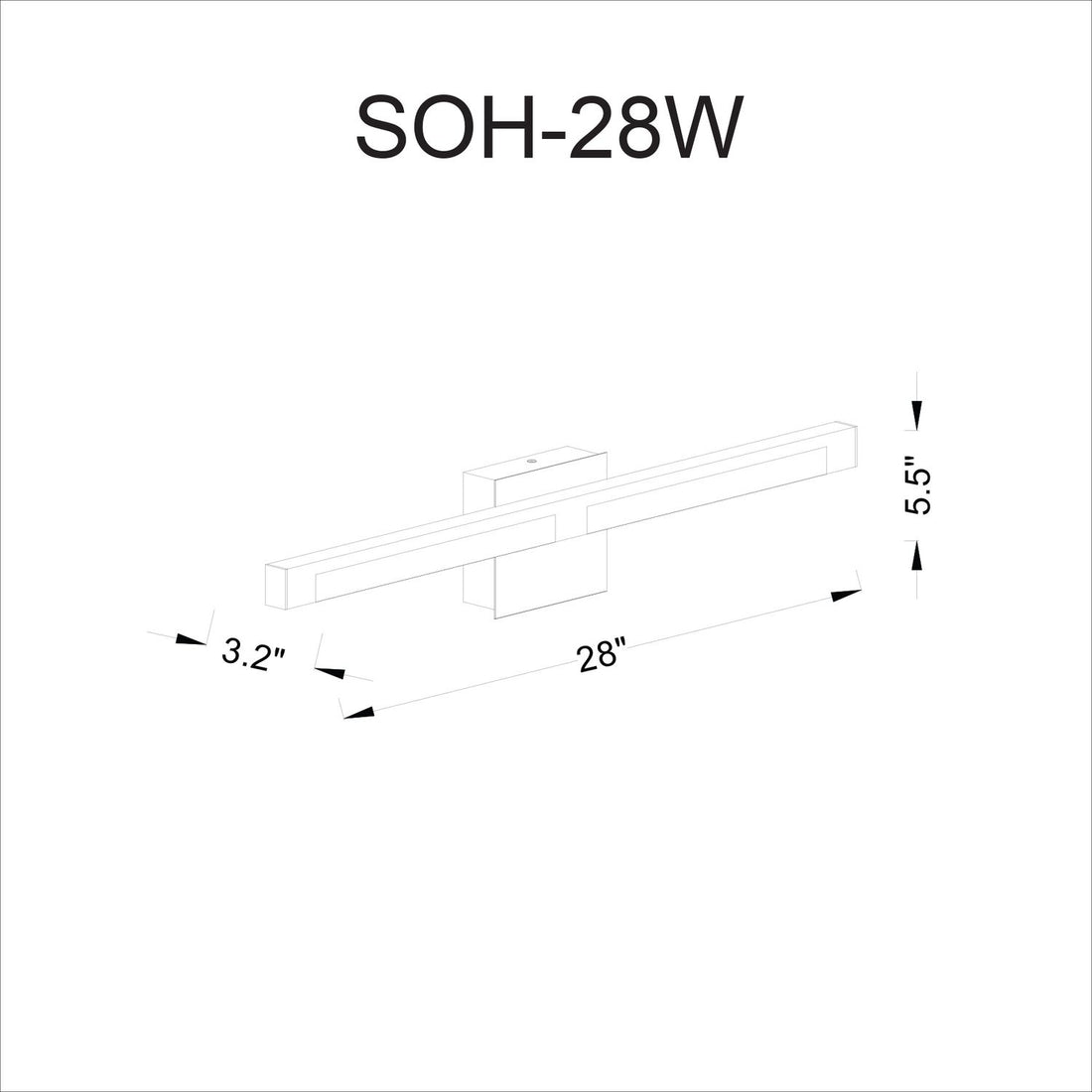 DAINOLITE, SOHO WALL VANITY, VANITY LIGHT