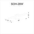 DAINOLITE, SOHO WALL VANITY, VANITY LIGHT