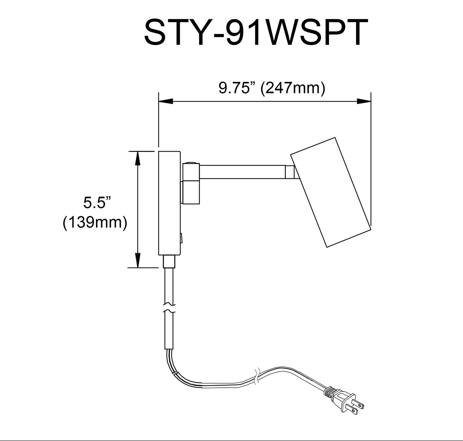 DAINOLITE STANLY WALL TASK - Task