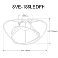 DAINOLITE, SVETLANA CEILING FLUSH, FLUSH MOUNT CEILING LIGHTS