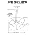 DAINOLITE, SVETLANA HANGING PENDANT, PENDANT LIGHT