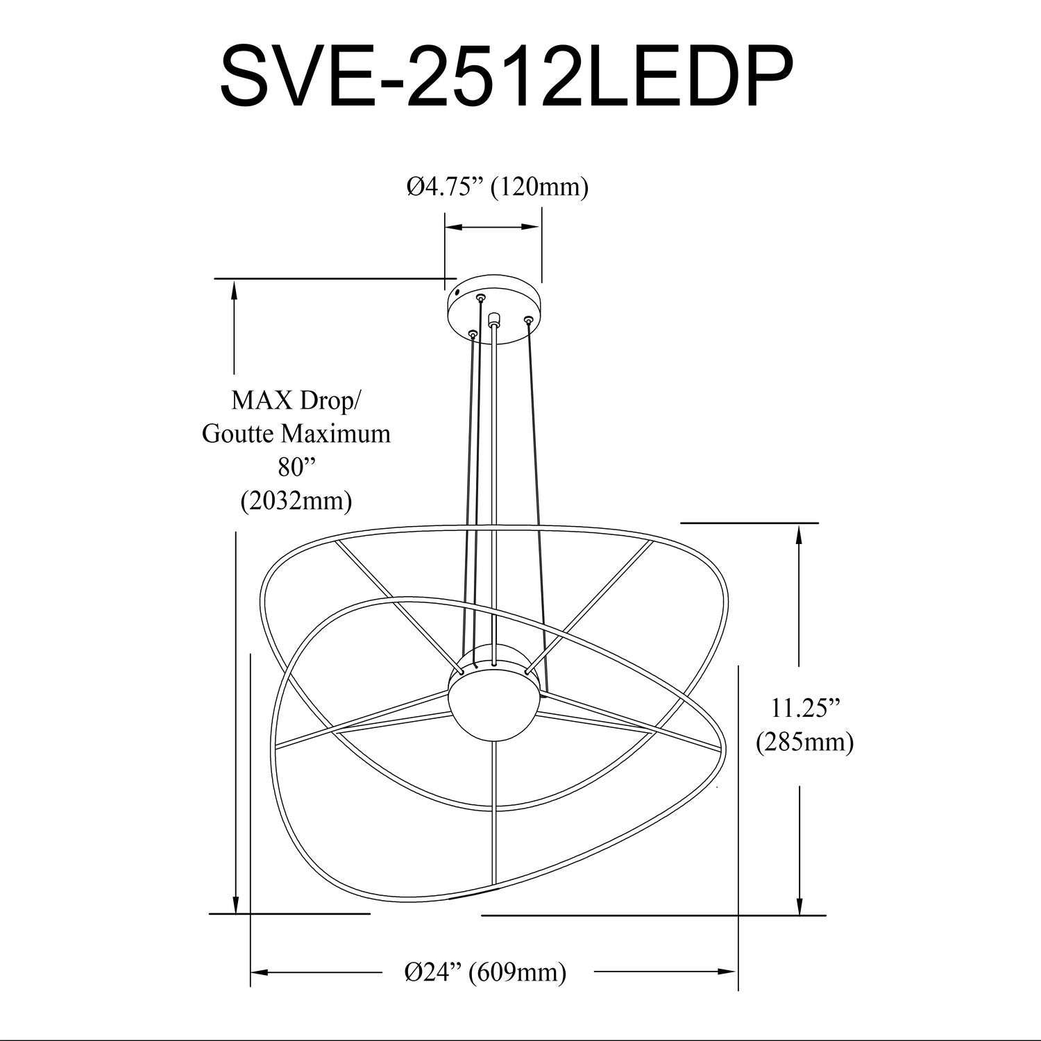 DAINOLITE, SVETLANA HANGING PENDANT, PENDANT LIGHT