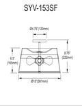 DAINOLITE, SYLVIE CEILING SEMI FLUSH, SEMI FLUSH MOUNT LIGHT
