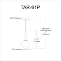 DAINOLITE, TARA HANGING PENDANT, PENDANT LIGHT