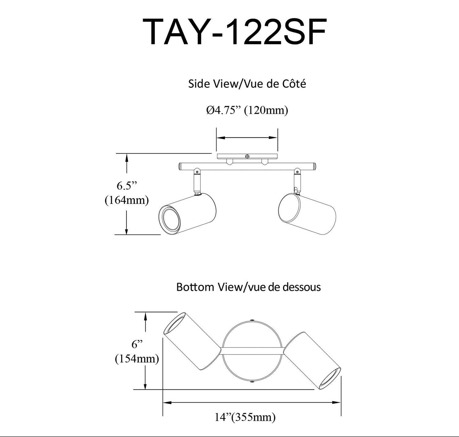 DAINOLITE TAYLOR CEILING TRACK