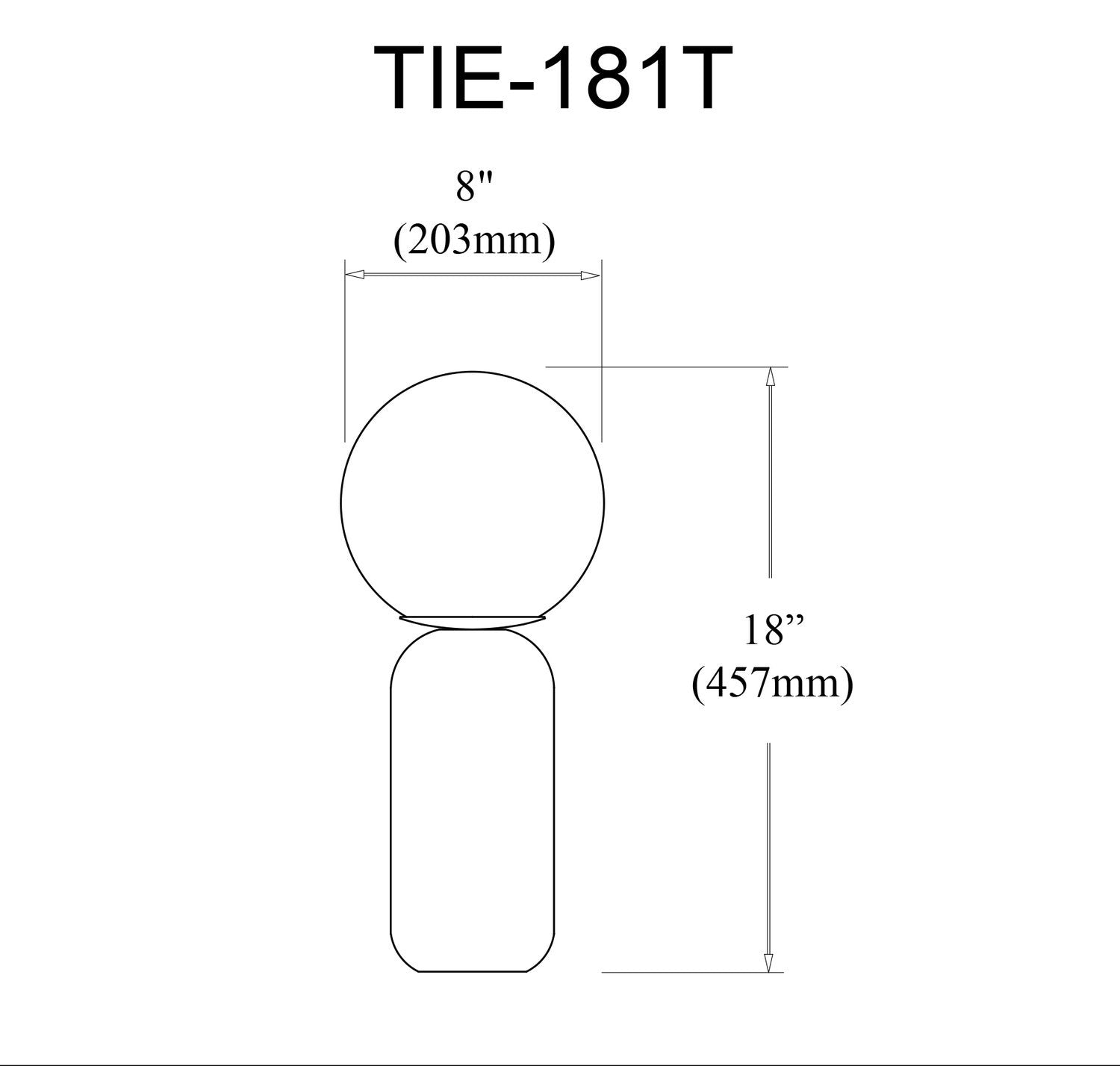 DAINOLITE TIERRA TABLE DECORATIVE - Table