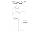 DAINOLITE TORIA TABLE DECORATIVE - Table