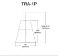 DAINOLITE, TRAPEZOID HANGING PENDANT, PENDANT LIGHT