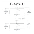 DAINOLITE, TRAPEZOID CEILING FLUSH, FLUSH MOUNT CEILING LIGHTS