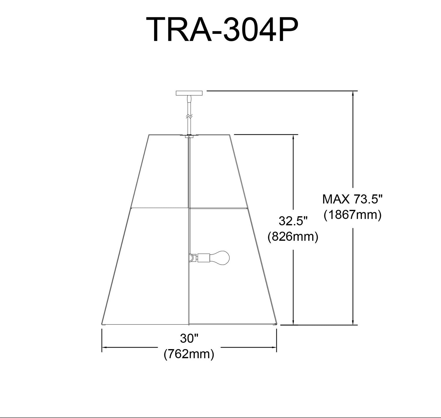DAINOLITE, TRAPEZOID HANGING PENDANT, PENDANT LIGHT