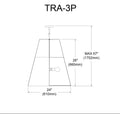 DAINOLITE, TRAPEZOID HANGING PENDANT, PENDANT LIGHT
