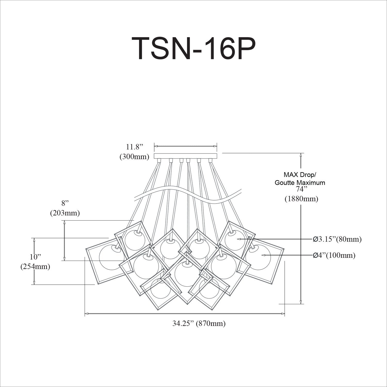 DAINOLITE, THOMSON HANGING PENDANT, PENDANT LIGHT