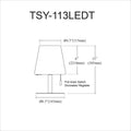 DAINOLITE TINSLEY TABLE DECORATIVE - Table