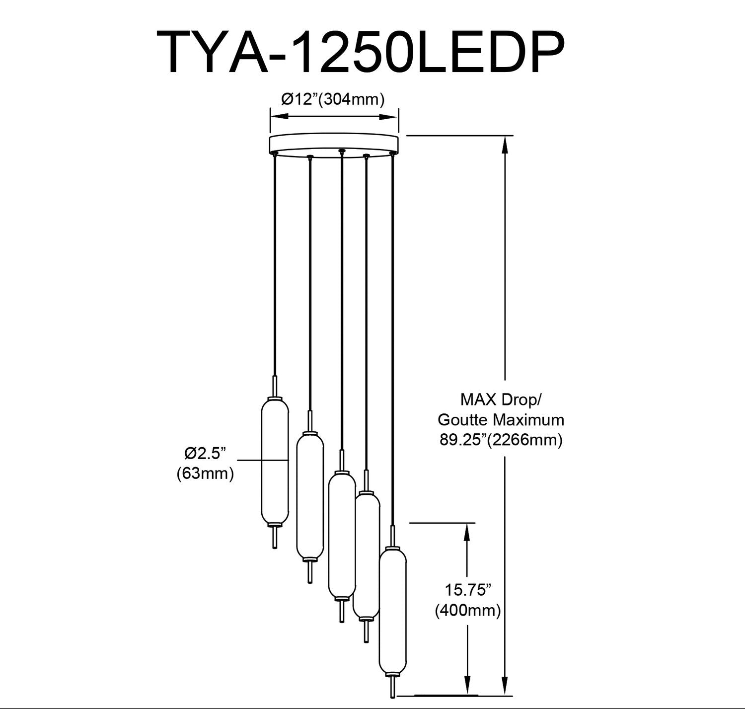 DAINOLITE LTD. TYA-1250LEDP-MB c90b1dcc-bad1-4d0e-b826-69b7b74a34f8