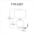 DAINOLITE TAYLOR TABLE DECORATIVE - Table