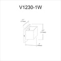DAINOLITE, VERONA WALL VANITY, VANITY LIGHT