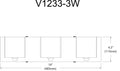 DAINOLITE, VERONA WALL VANITY, VANITY LIGHT