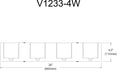 DAINOLITE, VERONA WALL VANITY, VANITY LIGHT