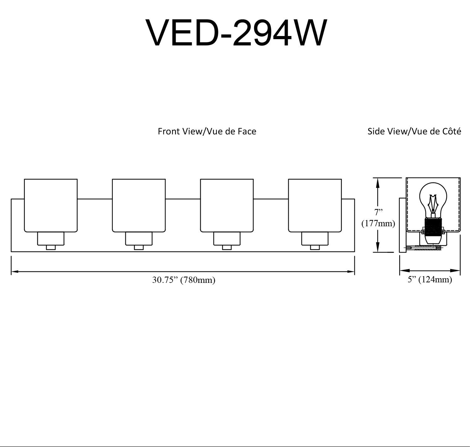 DAINOLITE, VEDA WALL VANITY, VANITY LIGHT