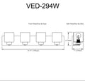 DAINOLITE, VEDA WALL VANITY, VANITY LIGHT