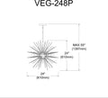 DAINOLITE, VEGA HANGING PENDANT, PENDANT LIGHT